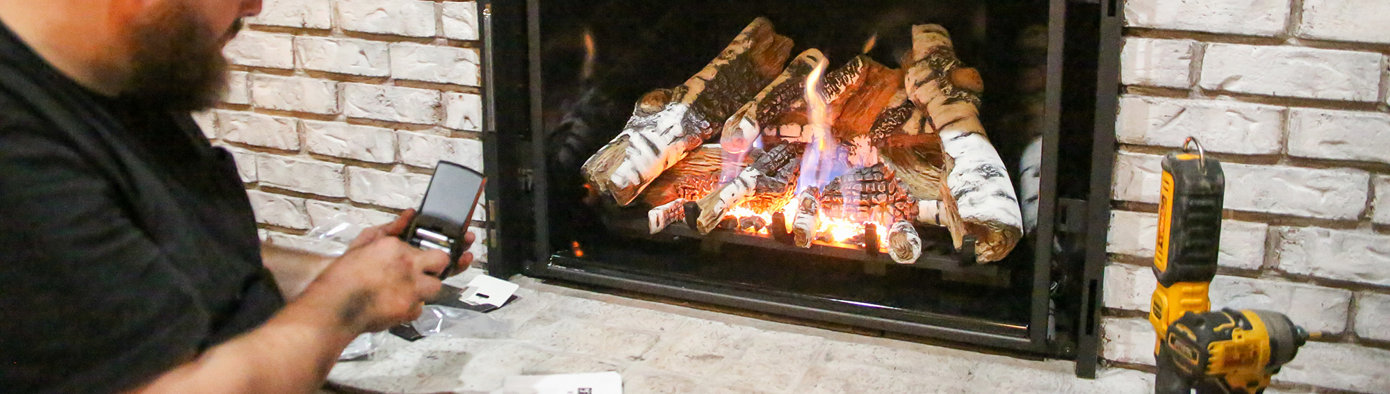 4L6A1342 gas fireplace install in Buffalo NY