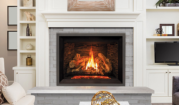 gas fireplace install in Rochester NY