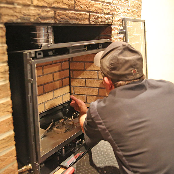 Central Park Buffalo NY Fireplace insert install