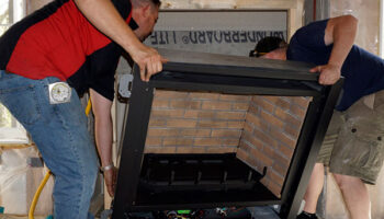 ZC gas fireplace install