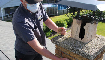 chimney damage causing leaks, elmwood village, ny