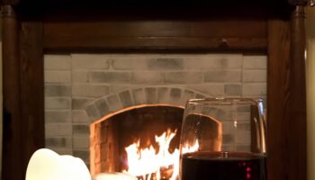 whitewash fireplace surround, rochester ny