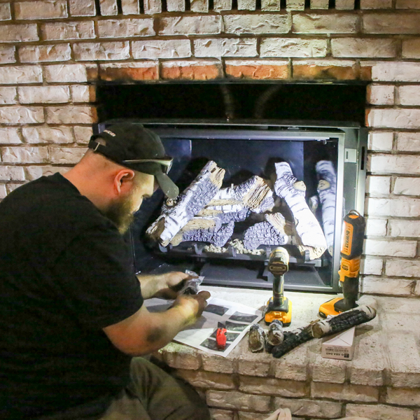 fireplace insert install in Concord NC