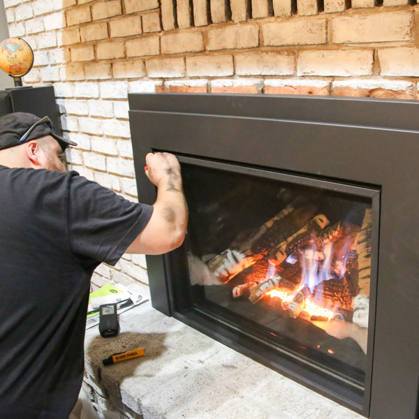 Charlotte NC gas fireplace insert install