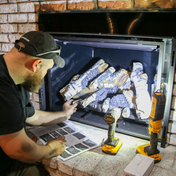 New fireplace install in Charlotte NC