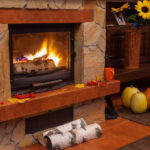 Wood Burning Fireplace,