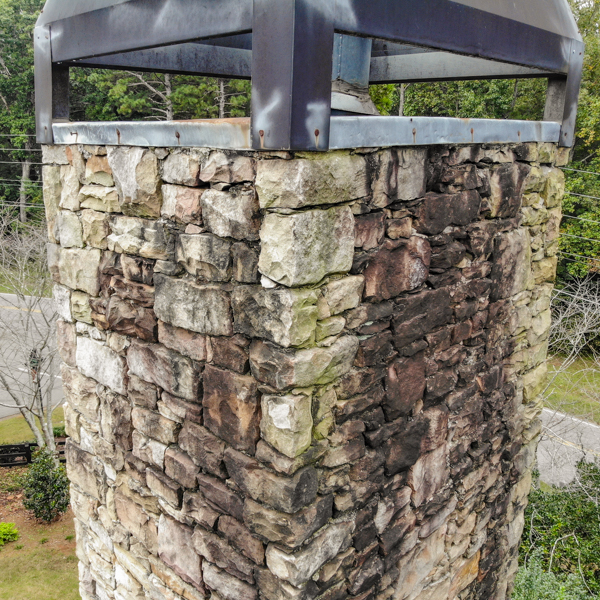 Stained Chimney Brick from Leaky Chimney in Amherst, NY