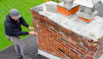 Chimney Inspection with Damaged Masonry in Pittsford, NY
