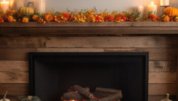 fall decor ideas for your fireplace in Pittsford, NY