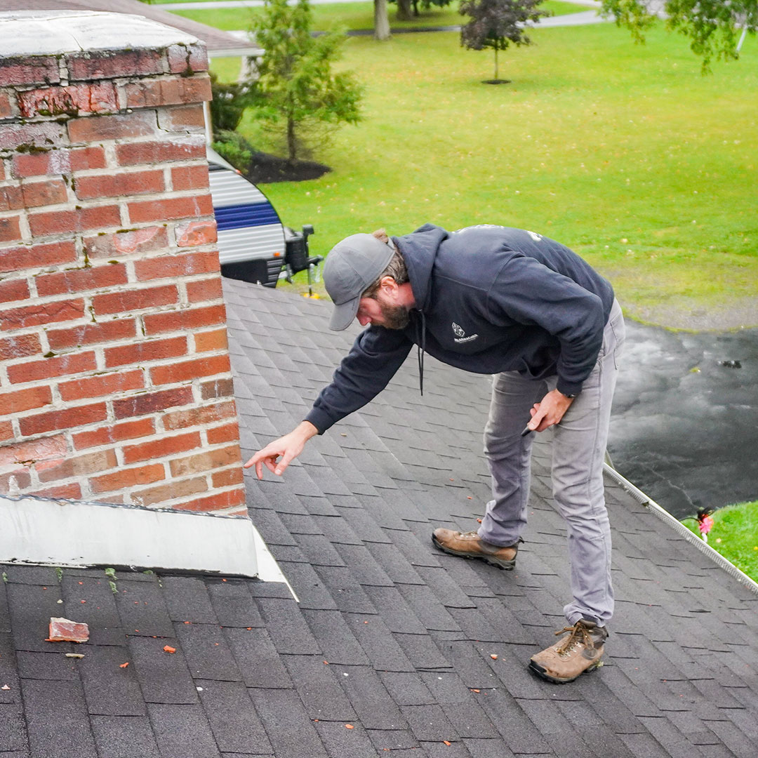 inspecting chimney for cracks in Williamsville, NY