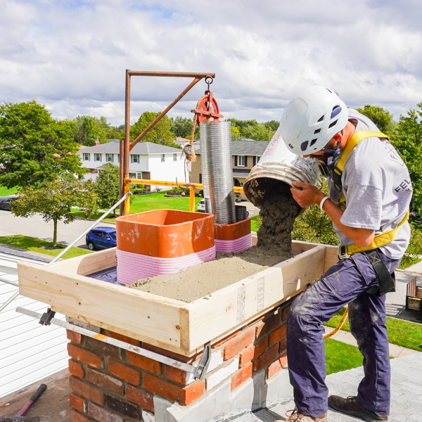 chimney crown repair in Rochester, NY and Ridgemont NY