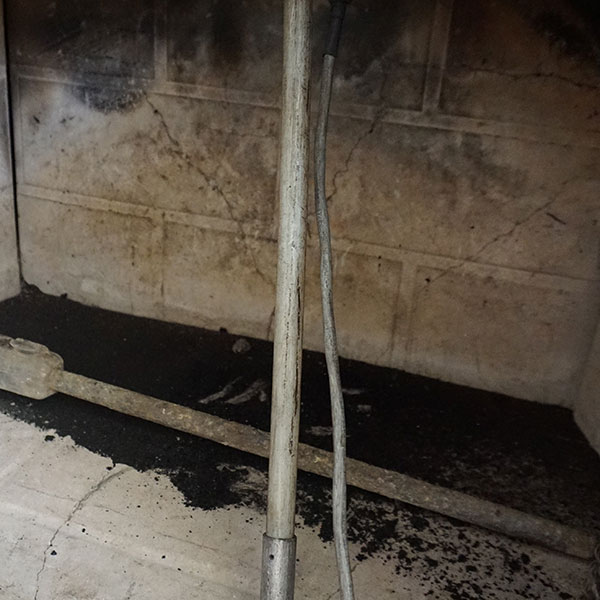 chimney creosote from chimney cleaning
