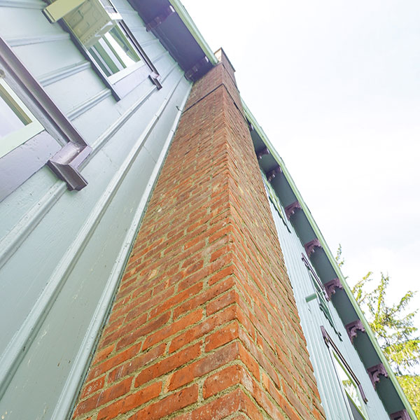 leaning chimney in rochester NY