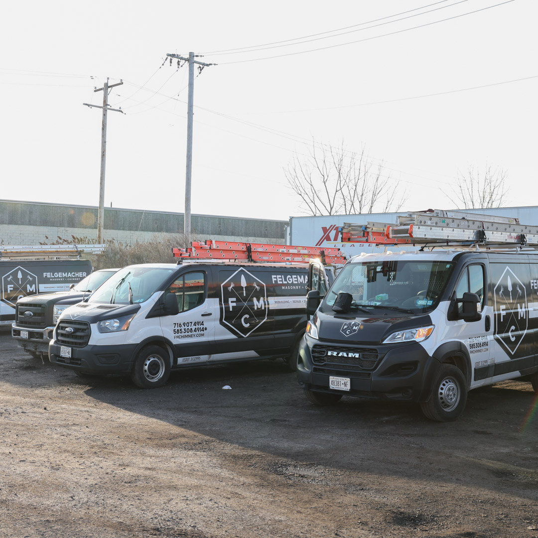 Chimney repair and cracked chimney crown repair in Rochester, NY and Cheektowaga, NY . 