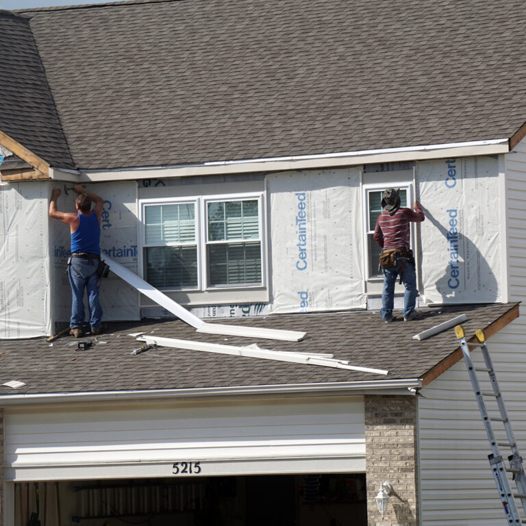 Siding installation in Orchard Park, NY.