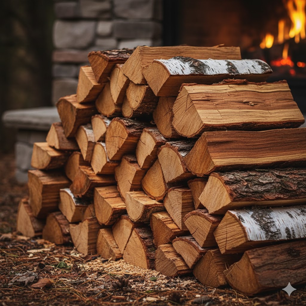 Fireplace wood in Buffalo, NY.
