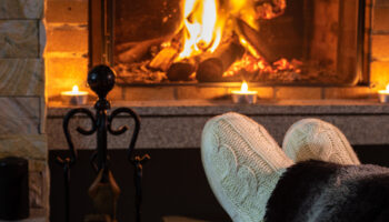Fireplace in Rochester, NY.