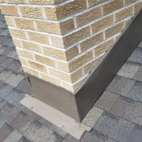 Chimney flashing in Rochester, NY.