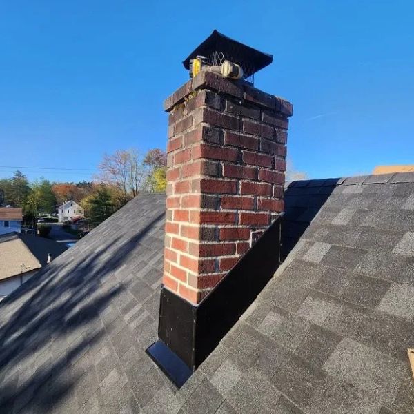 Chimney flashing in Buffalo, NY.