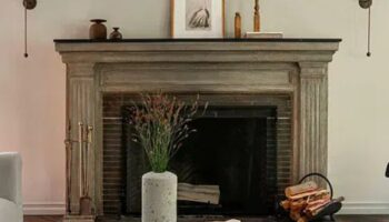 Historic fireplace is Rochester, NY.