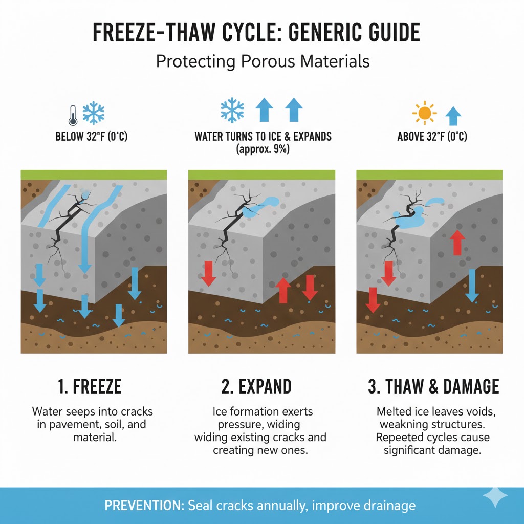 Freeze-thaw cycle generic guide in Buffalo, NY