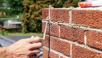Tuckpointing chimney in Rocky Hill, CT