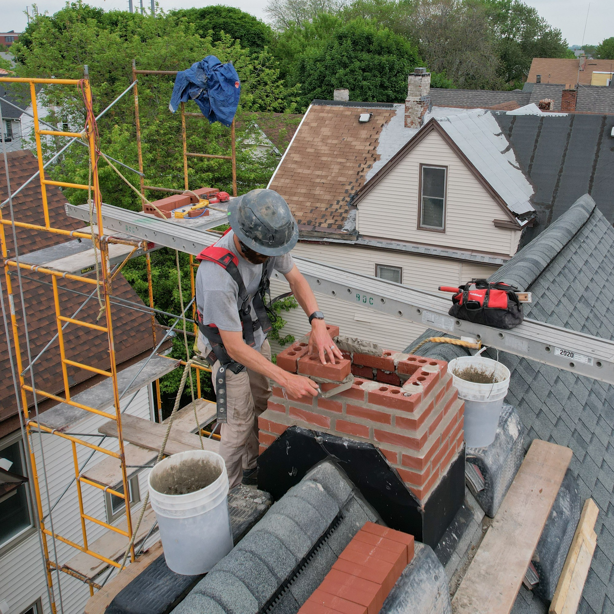 Professional chimney masonry repair and rebuilding in Webster, NY